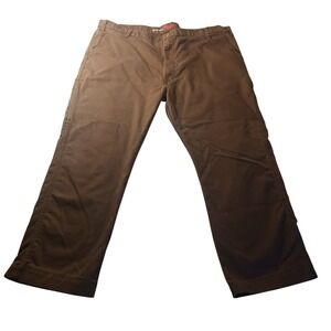 Dickies Flex Regular Carpenter Pants 42x28 Brown Workwear Utility Canvas READ